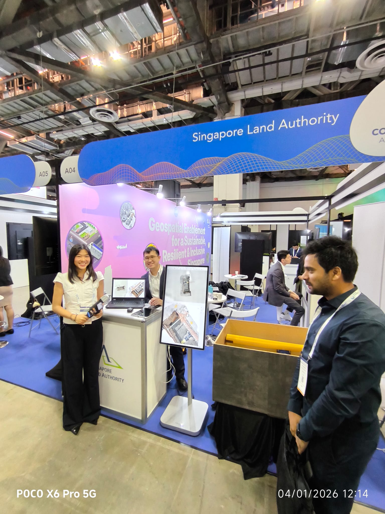 Easepect at the Singapore Land Authority booth